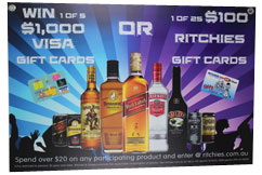 printed poster point of sale product