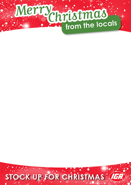 printed shelf talker point of sale a4 xmas